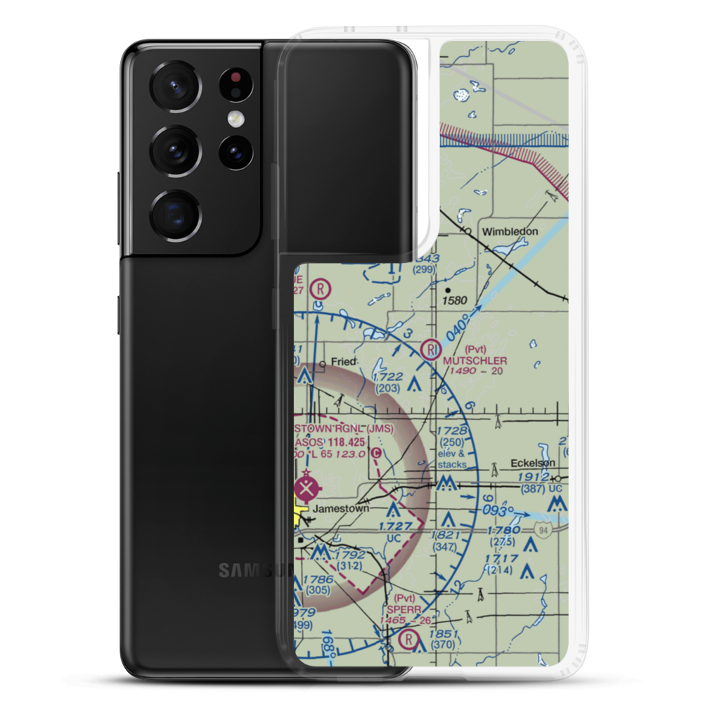 Mutschler Field (ND89) VFR Sectional Samsung Case Samsung Galaxy S21 Ultra model shown