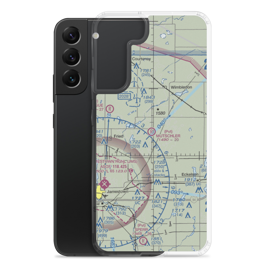 Mutschler Field (ND89) VFR Sectional Samsung Case Samsung Galaxy S22 Plus model shown