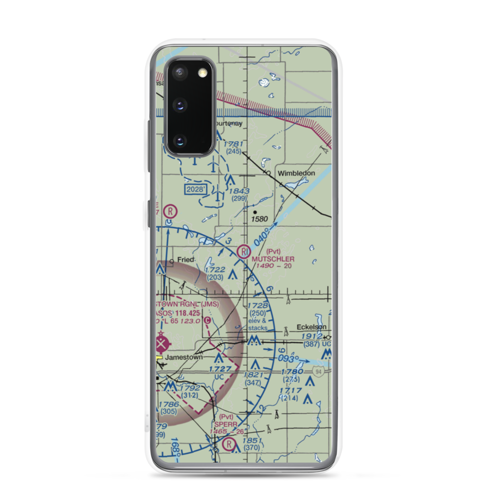 Mutschler Field (ND89) VFR Sectional Samsung Case Samsung Galaxy S20 model shown