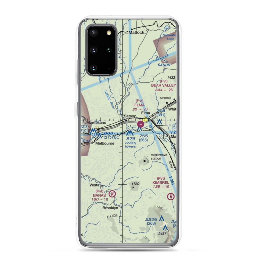 My Airport (WN65) VFR Sectional Samsung Case Samsung Galaxy S20 Plus model shown