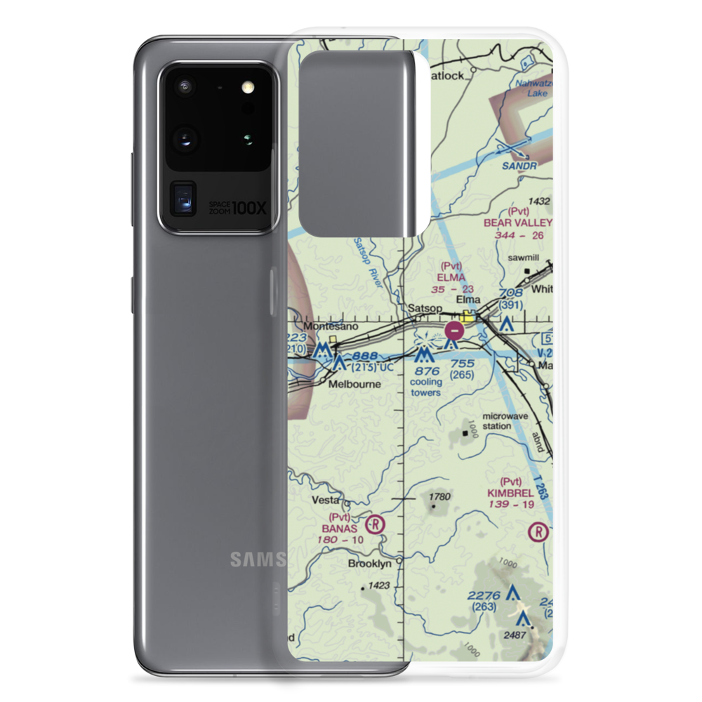 My Airport (WN65) VFR Sectional Samsung Case Samsung Galaxy S20 Ultra model shown