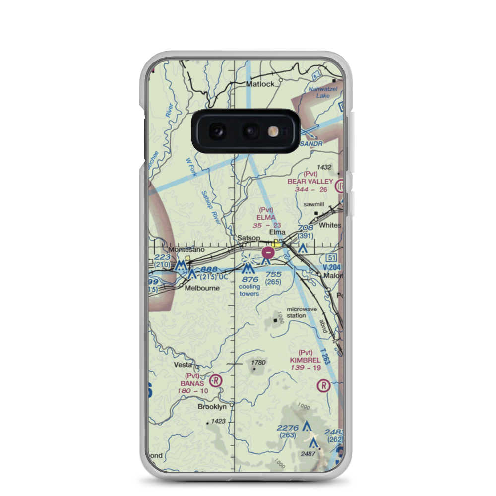 My Airport (WN65) VFR Sectional Samsung Case Samsung Galaxy S10e model shown