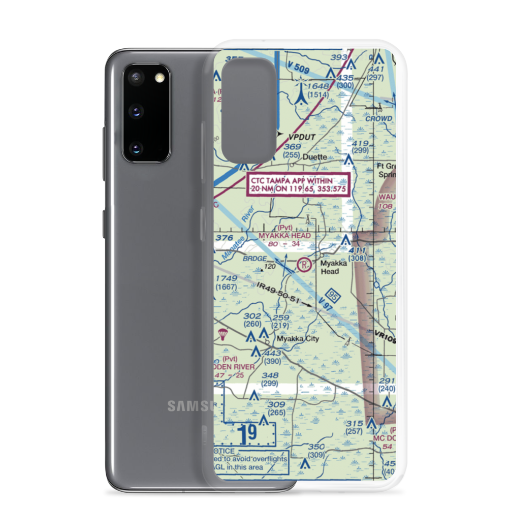 Myakka Head Airport (67FL) VFR Sectional Samsung Case Samsung Galaxy S20 model shown