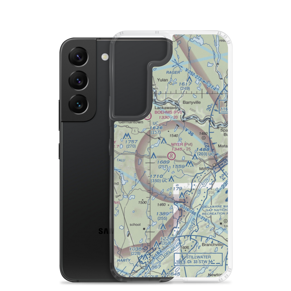 Myer Airport (6PA0) VFR Sectional Samsung Case Samsung Galaxy S22 model shown