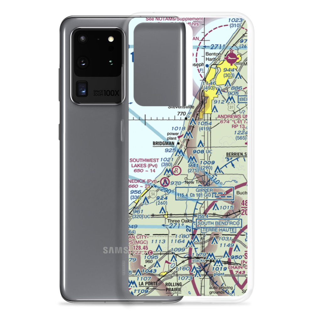 Myers Airport (MI25) VFR Sectional Samsung Case Samsung Galaxy S20 Ultra model shown