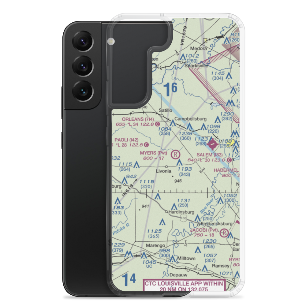 Myers Farm Airport (7IN6) VFR Sectional Samsung Case Samsung Galaxy S22 Plus model shown