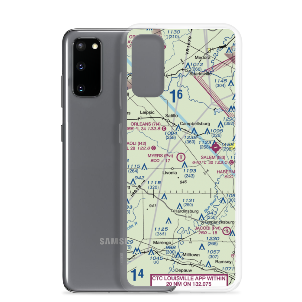 Myers Farm Airport (7IN6) VFR Sectional Samsung Case Samsung Galaxy S20 model shown