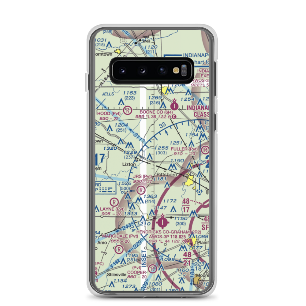 Myers Field (01II) VFR Sectional Samsung Case Samsung Galaxy S10 model shown