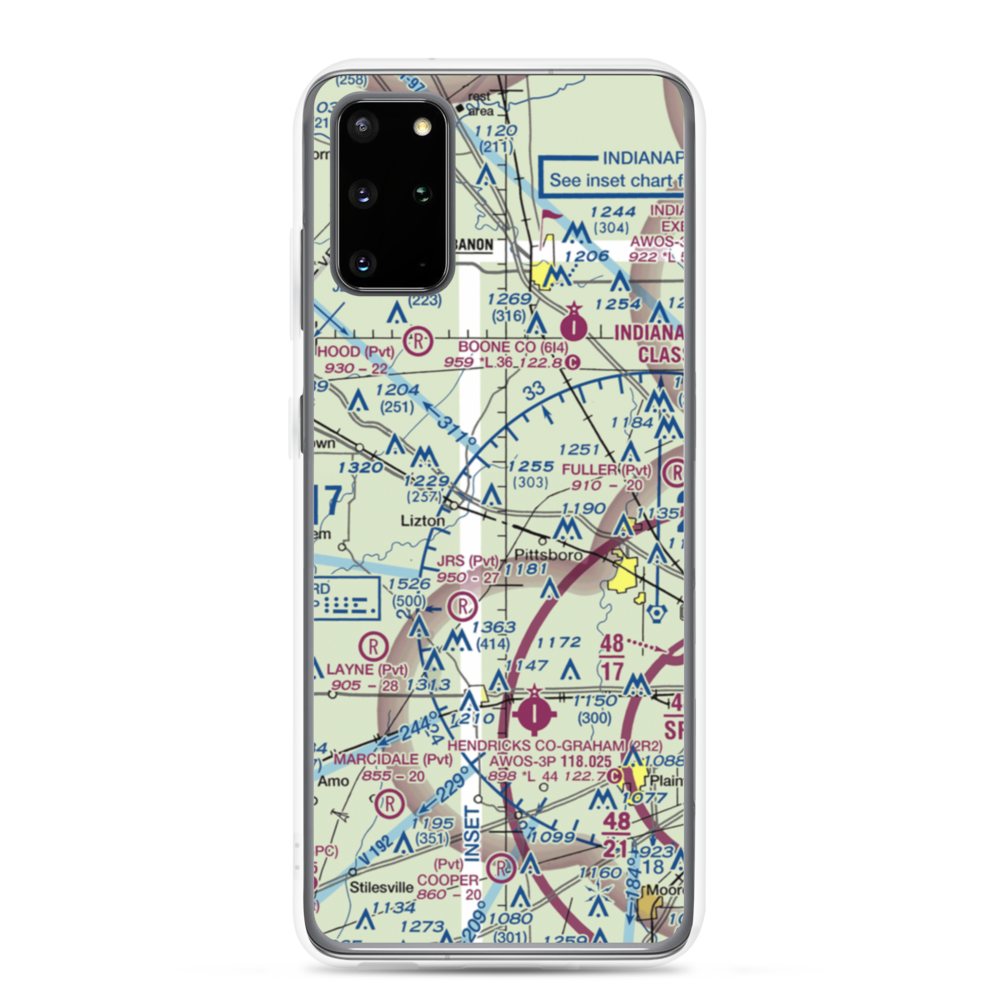 Myers Field (01II) VFR Sectional Samsung Case Samsung Galaxy S20 Plus model shown