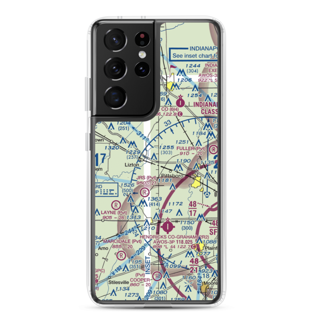 Myers Field (01II) VFR Sectional Samsung Case Samsung Galaxy S21 Ultra model shown