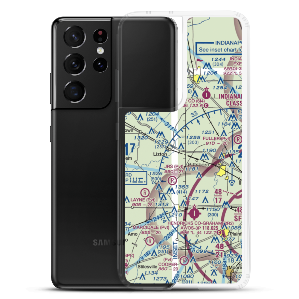 Myers Field (01II) VFR Sectional Samsung Case Samsung Galaxy S21 Ultra model shown