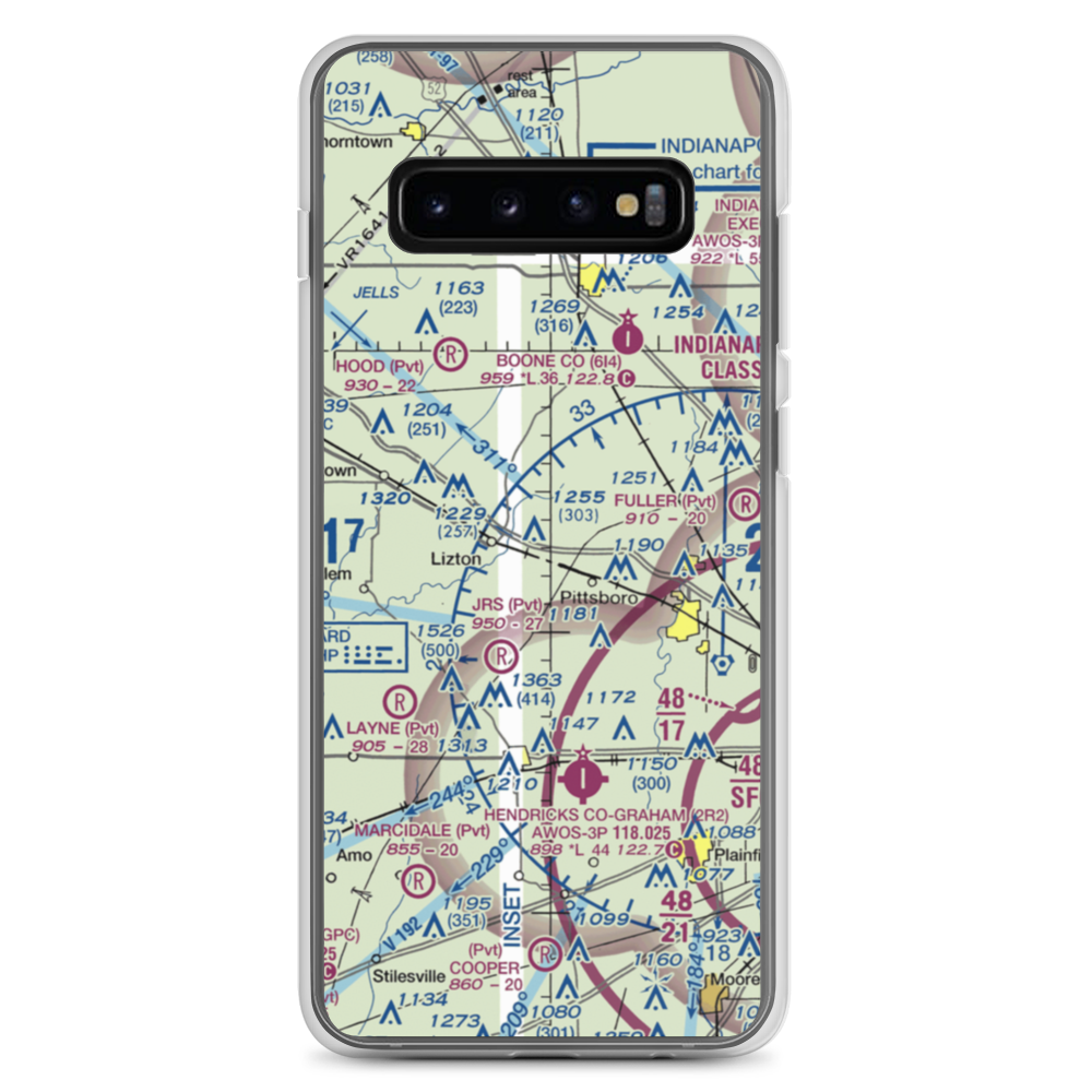Myers Field (01II) VFR Sectional Samsung Case Samsung Galaxy S10+ model shown