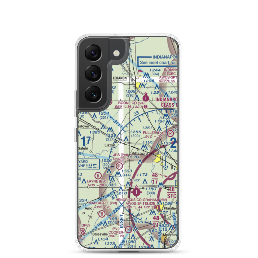 Myers Field (01II) VFR Sectional Samsung Case Samsung Galaxy S22 model shown