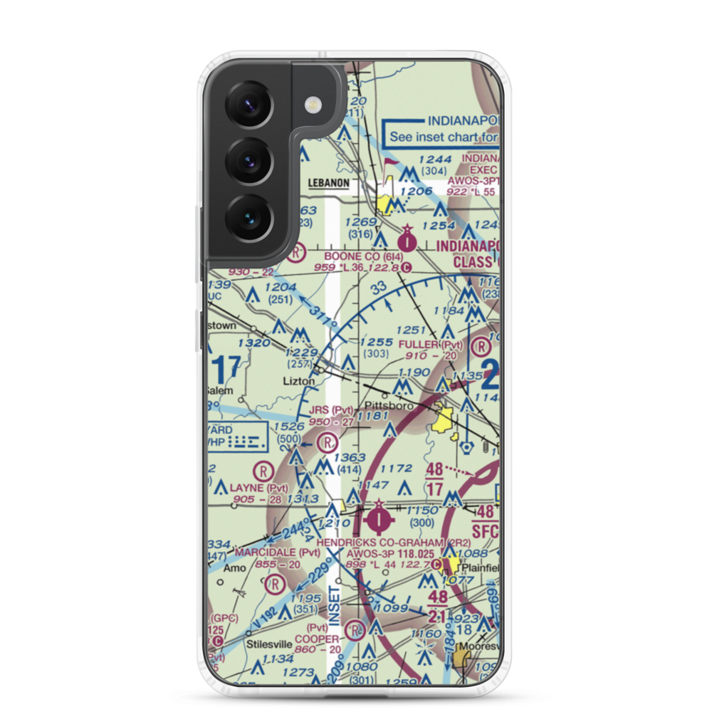 Myers Field (01II) VFR Sectional Samsung Case Samsung Galaxy S22 Plus model shown
