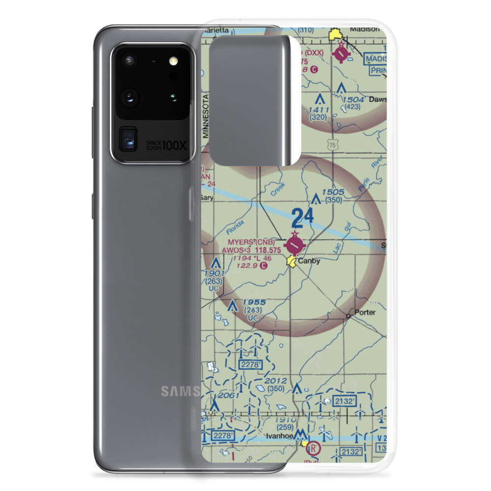 Myers Field (CNB) VFR Sectional Samsung Case Samsung Galaxy S20 Ultra model shown
