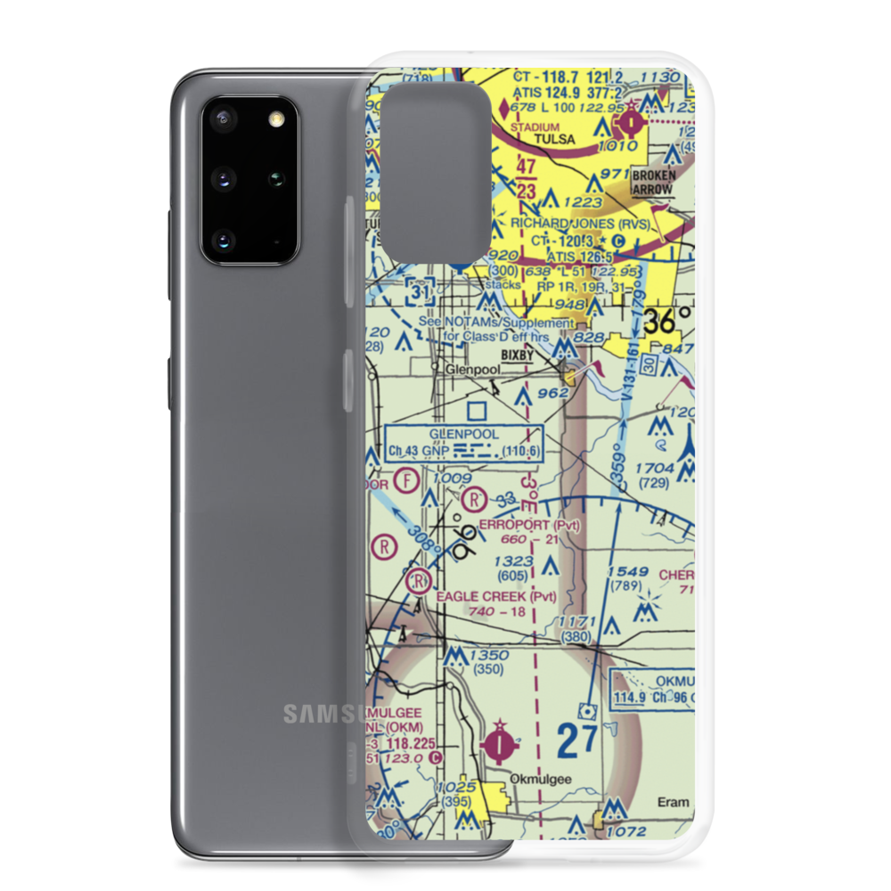 Myers Field Airstrip (2OL2) VFR Sectional Samsung Case Samsung Galaxy S20 Plus model shown