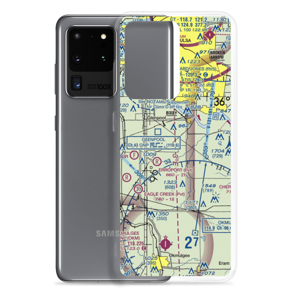 Myers Field Airstrip (2OL2) VFR Sectional Samsung Case Samsung Galaxy S20 Ultra model shown