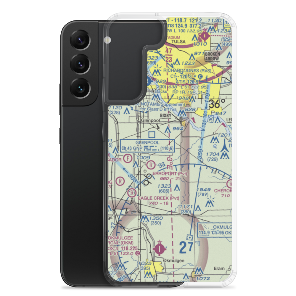 Myers Field Airstrip (2OL2) VFR Sectional Samsung Case Samsung Galaxy S22 Plus model shown