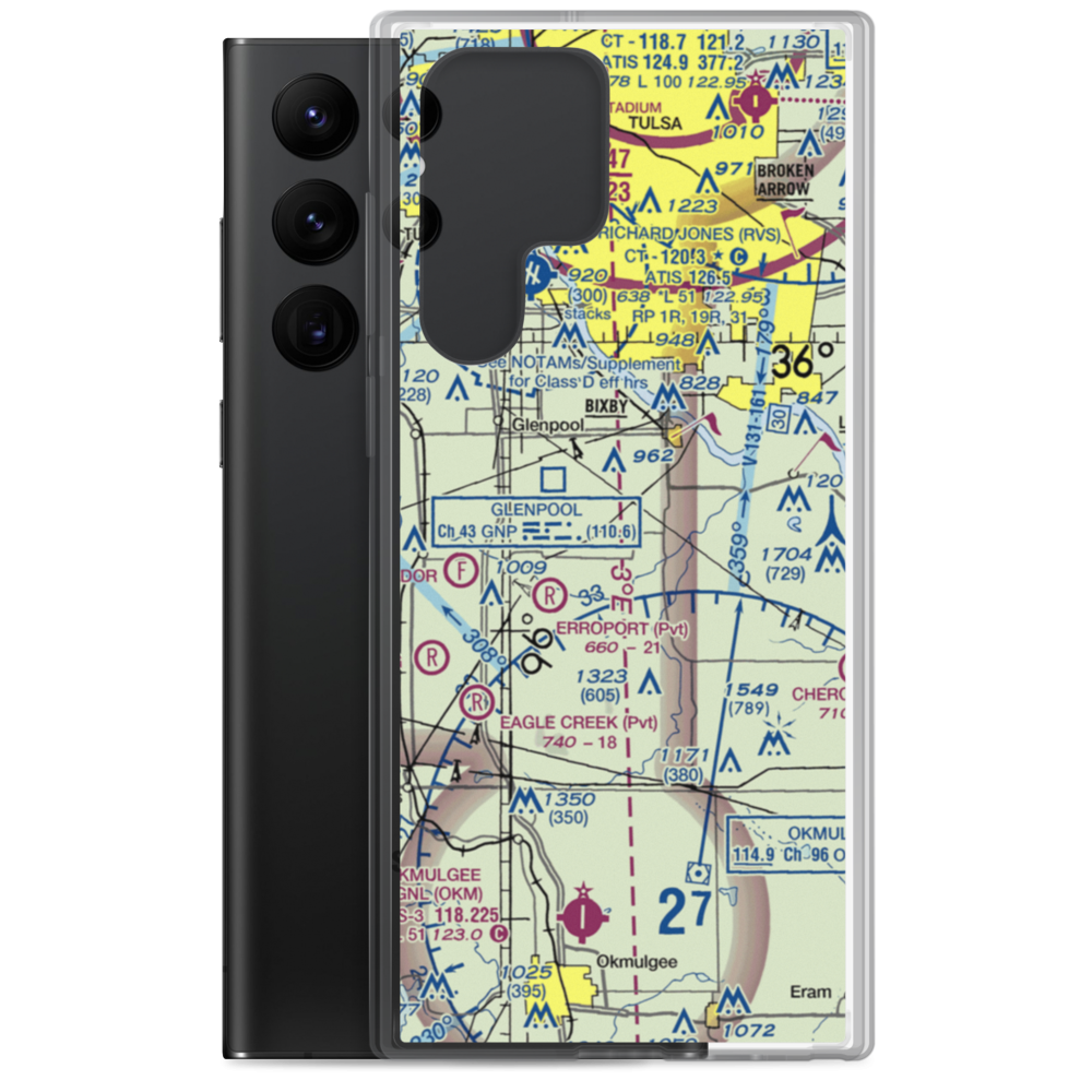 Myers Field Airstrip (2OL2) VFR Sectional Samsung Case Samsung Galaxy S22 Ultra model shown