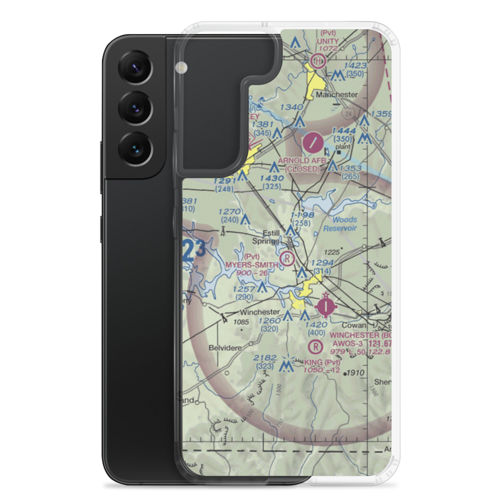 Myers-Smith Airport (TN67) VFR Sectional Samsung Case Samsung Galaxy S22 Plus model shown