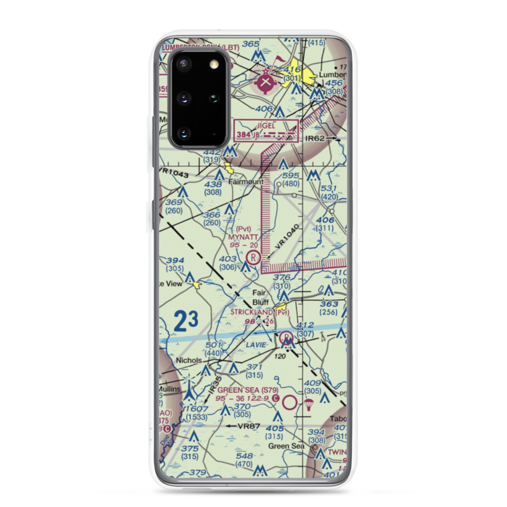 Mynatt Field (53NC) VFR Sectional Samsung Case Samsung Galaxy S20 Plus model shown