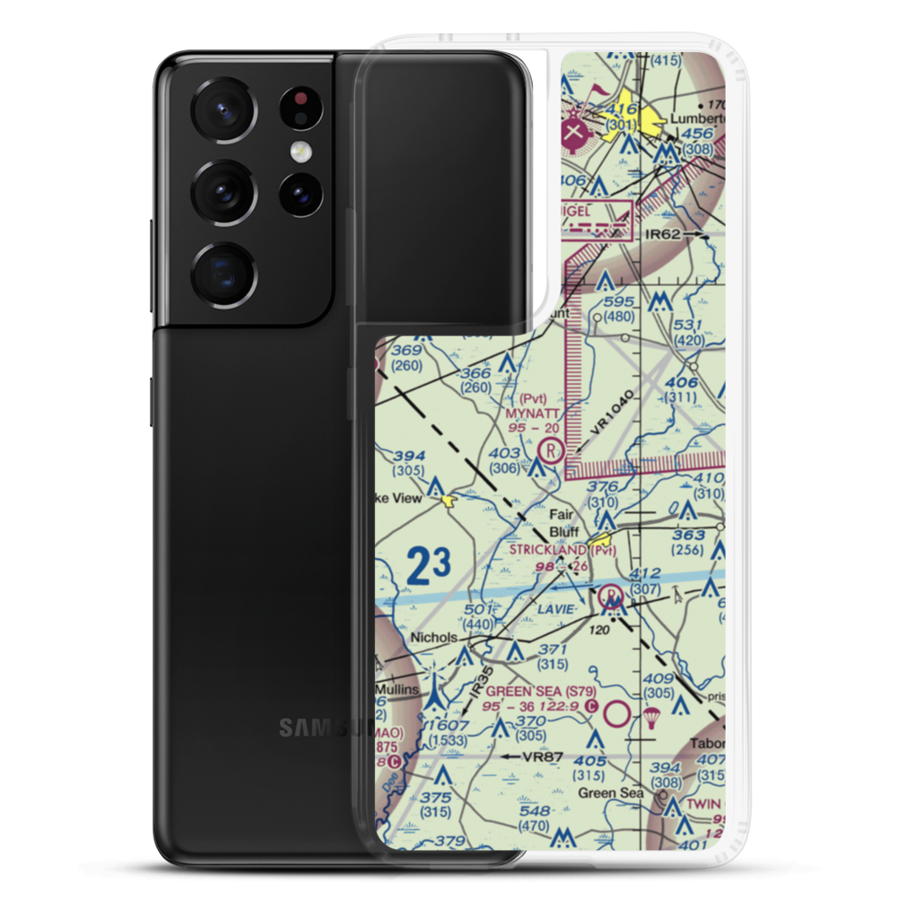 Mynatt Field (53NC) VFR Sectional Samsung Case Samsung Galaxy S21 Ultra model shown