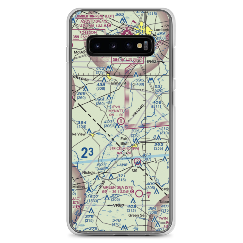 Mynatt Field (53NC) VFR Sectional Samsung Case Samsung Galaxy S10+ model shown