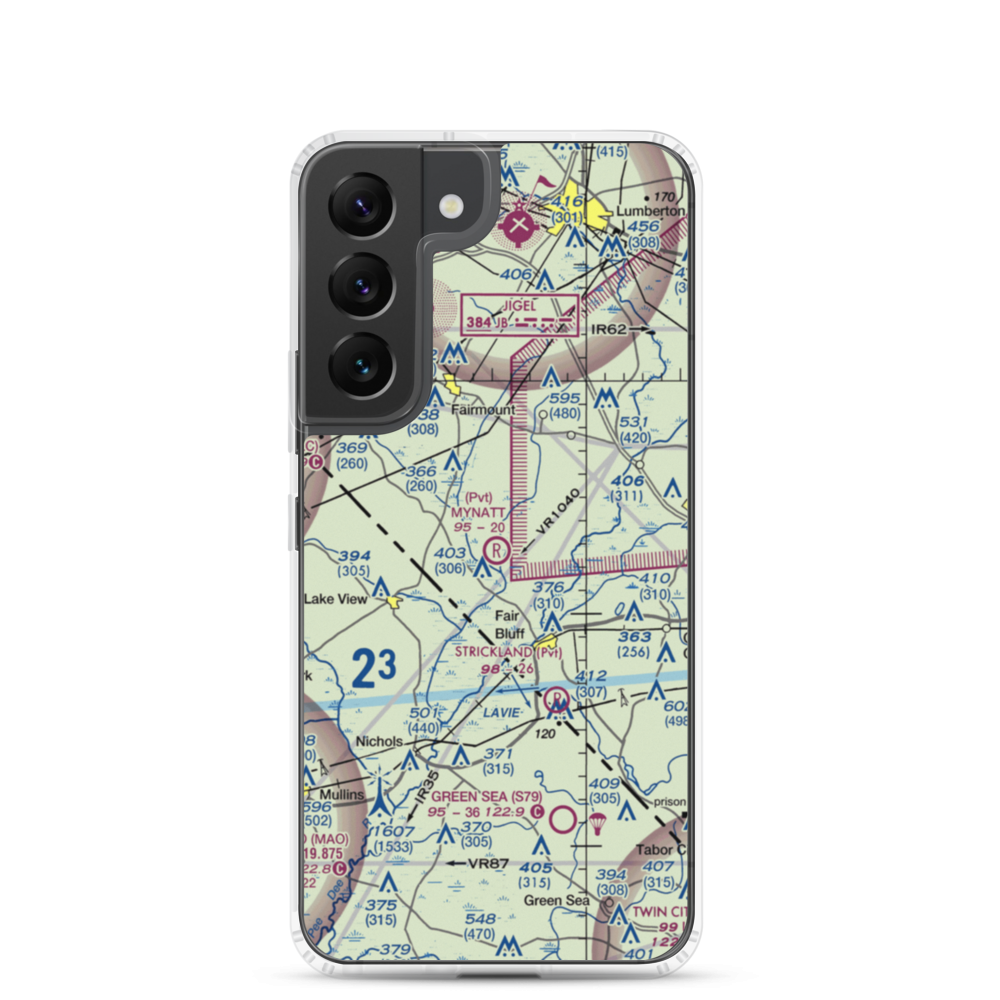Mynatt Field (53NC) VFR Sectional Samsung Case Samsung Galaxy S22 model shown