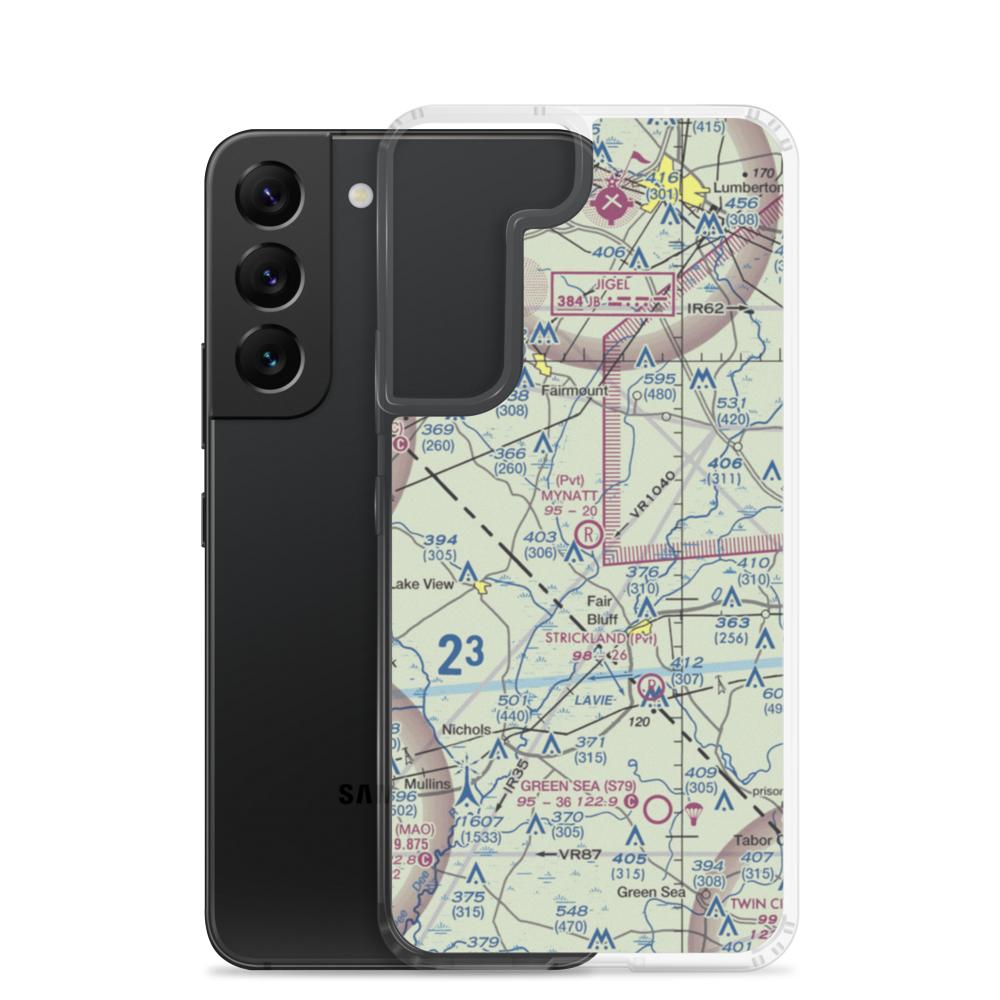 Mynatt Field (53NC) VFR Sectional Samsung Case Samsung Galaxy S22 model shown