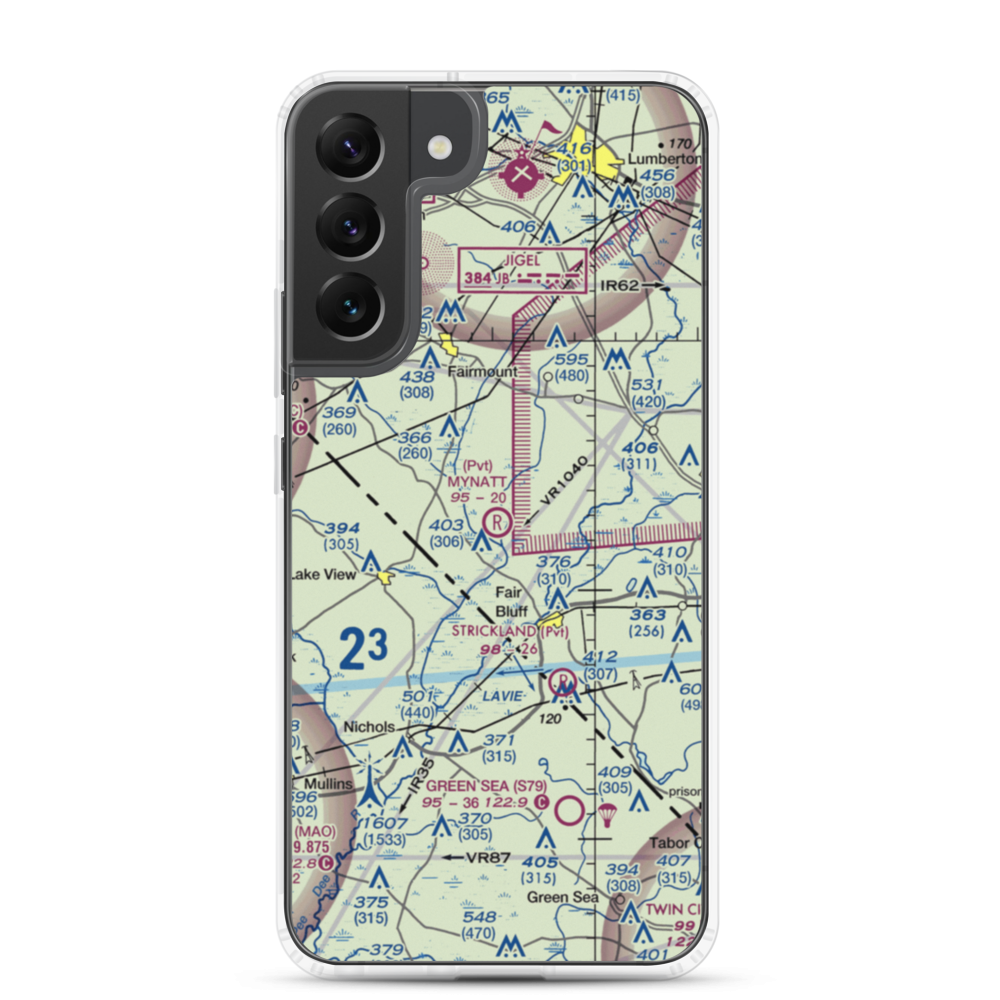 Mynatt Field (53NC) VFR Sectional Samsung Case Samsung Galaxy S22 Plus model shown