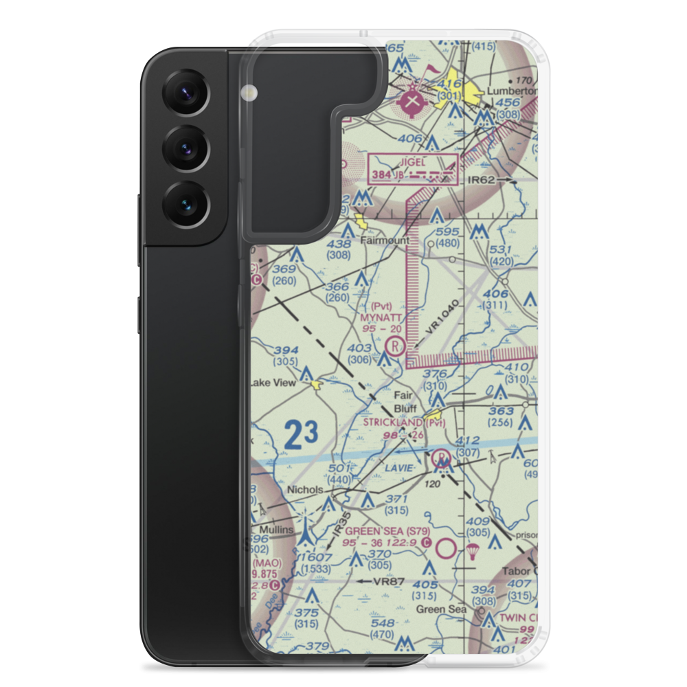 Mynatt Field (53NC) VFR Sectional Samsung Case Samsung Galaxy S22 Plus model shown