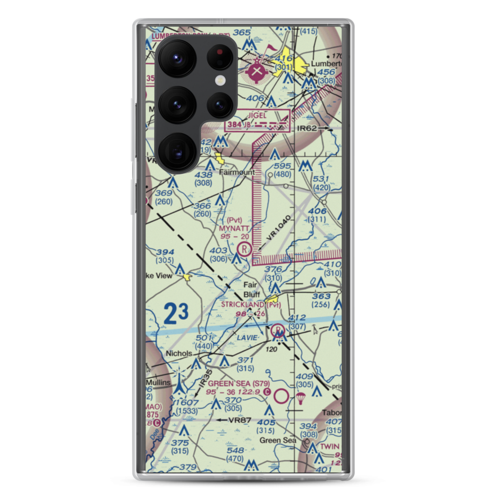 Mynatt Field (53NC) VFR Sectional Samsung Case Samsung Galaxy S22 Ultra model shown