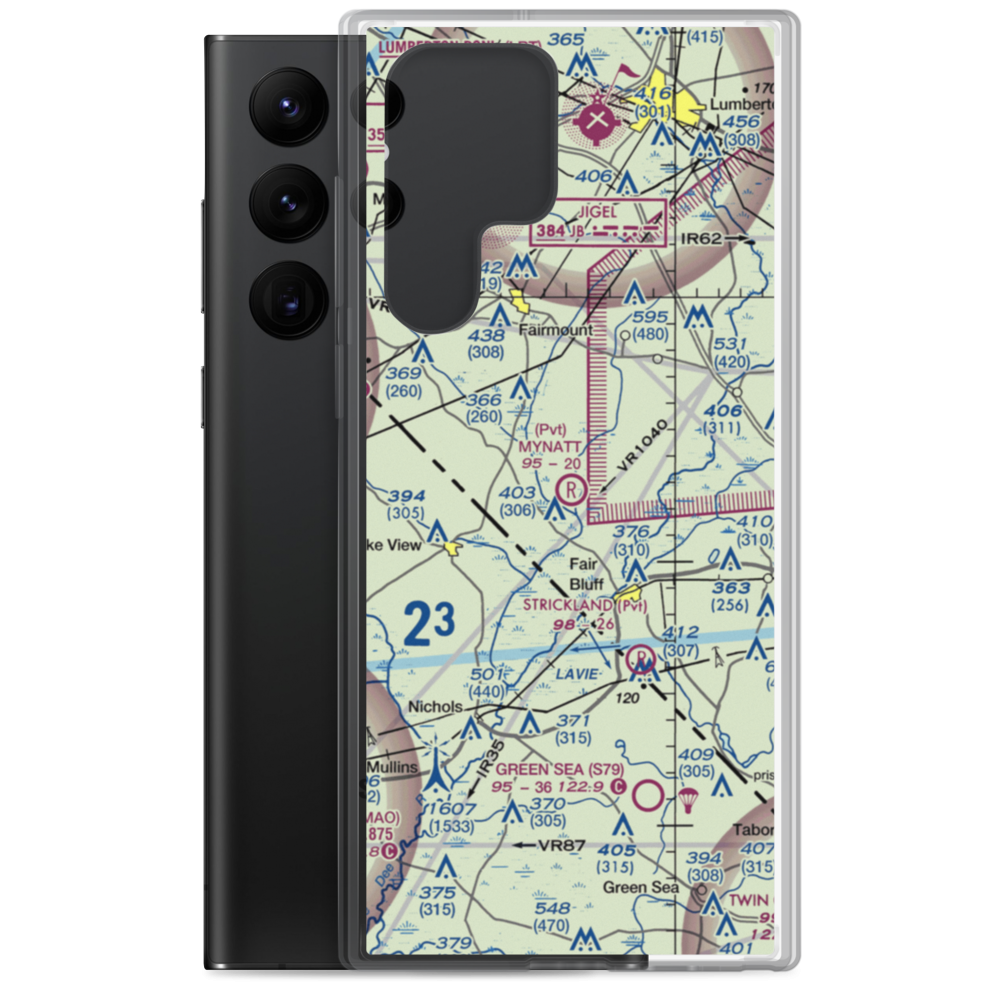 Mynatt Field (53NC) VFR Sectional Samsung Case Samsung Galaxy S22 Ultra model shown