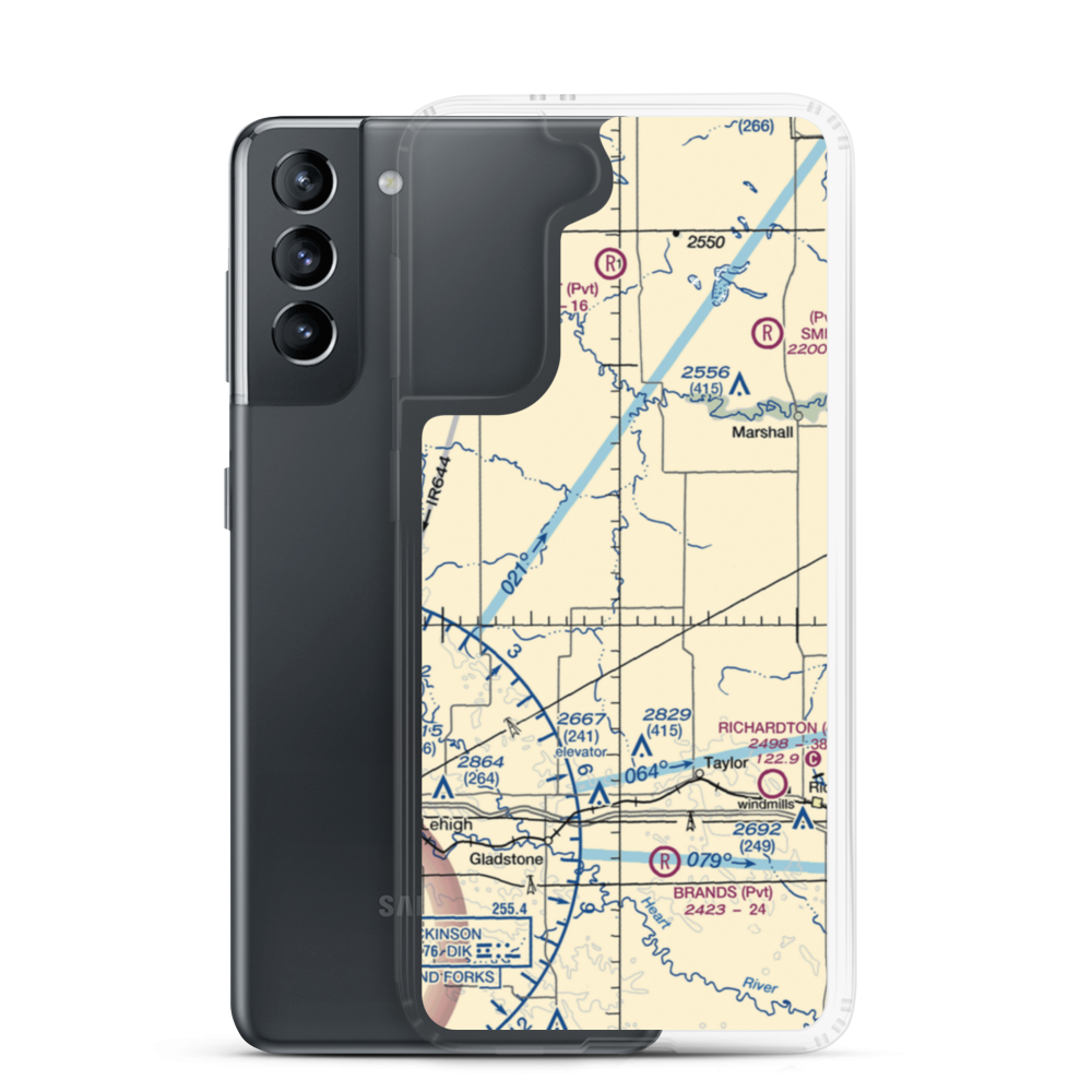 Myran Airstrip (1NA9) VFR Sectional Samsung Case Samsung Galaxy S21 model shown