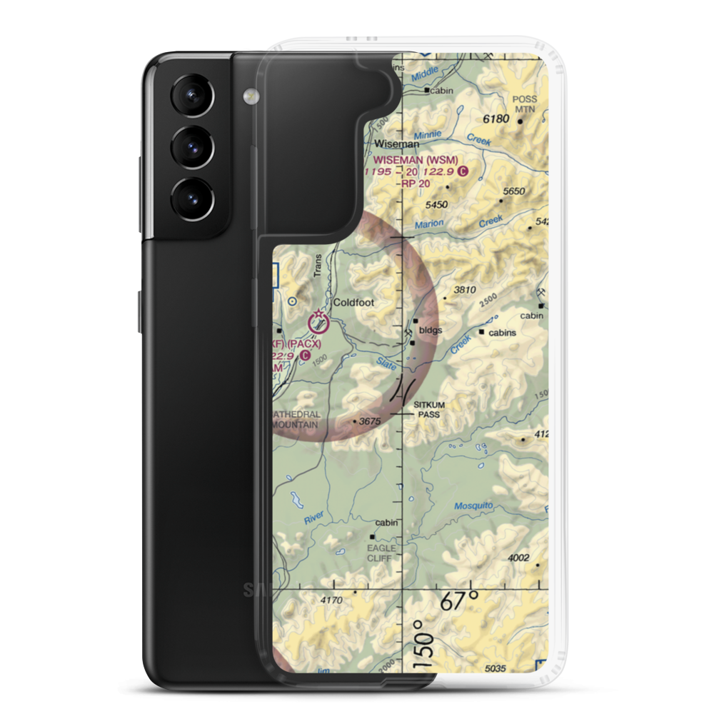 Myrtle Creek Airport (US-1050) VFR Sectional Samsung Case Samsung Galaxy S21 Plus model shown