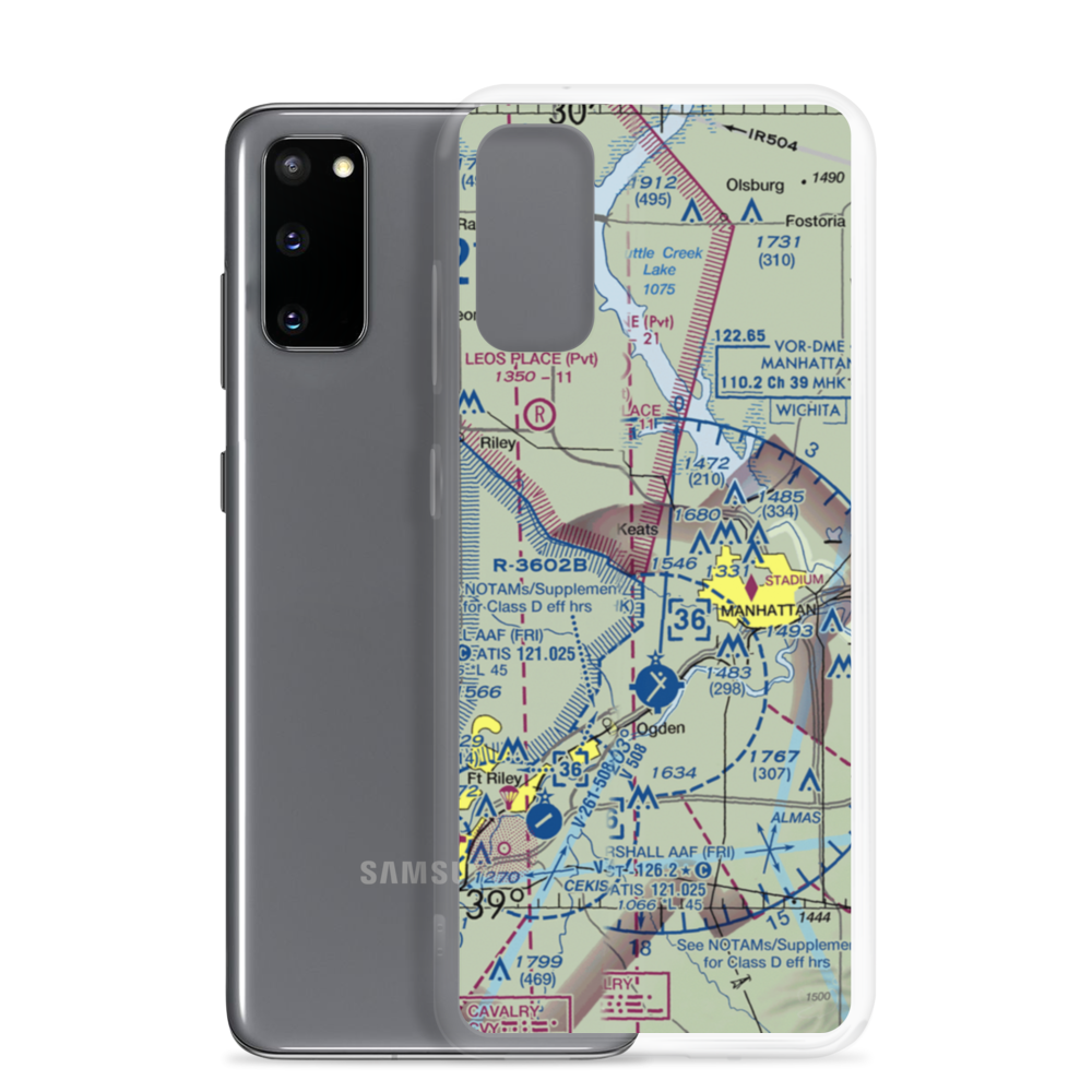N & N Airport (49KS) VFR Sectional Samsung Case Samsung Galaxy S20 model shown