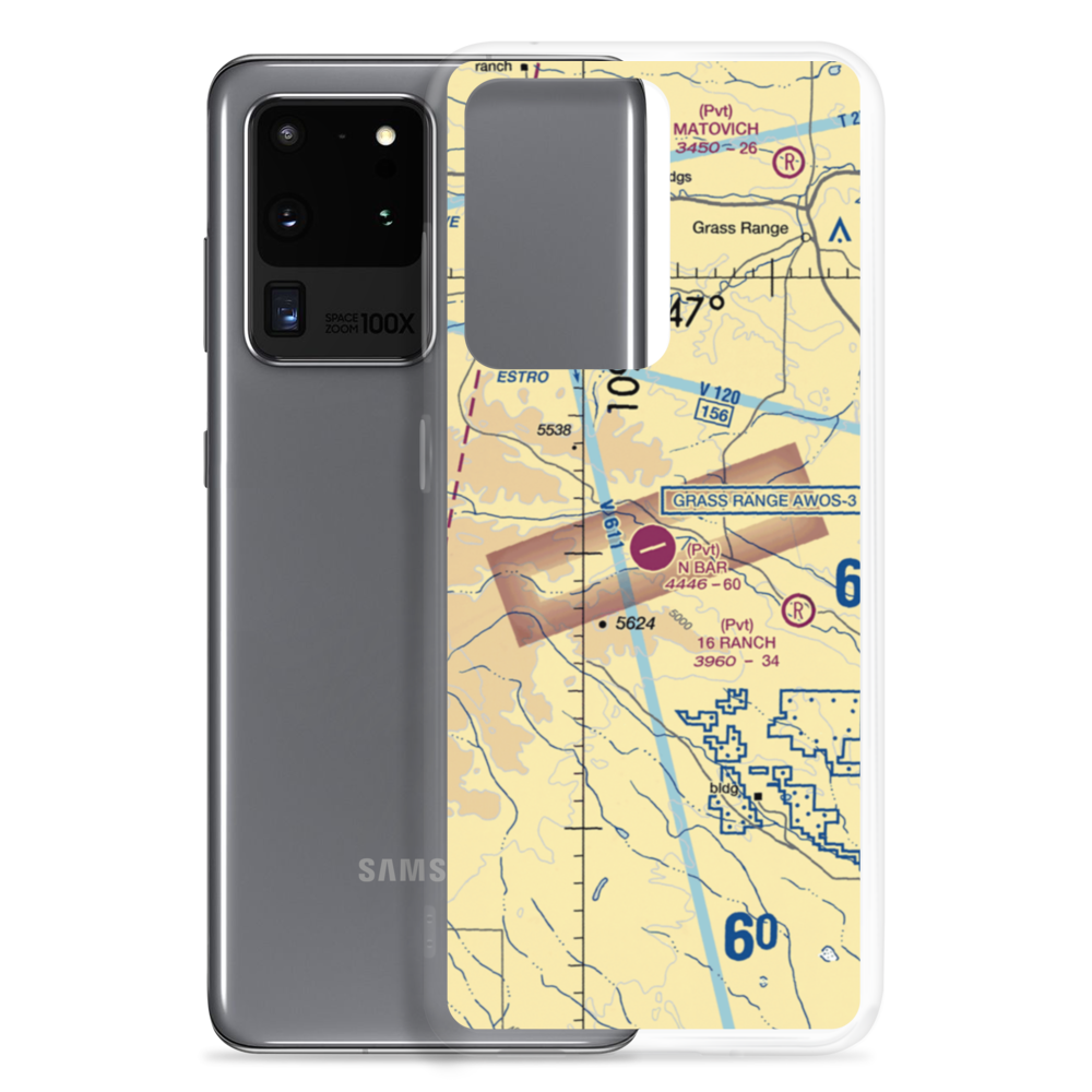 N Bar Ranch Airport (19MT) VFR Sectional Samsung Case Samsung Galaxy S20 Ultra model shown