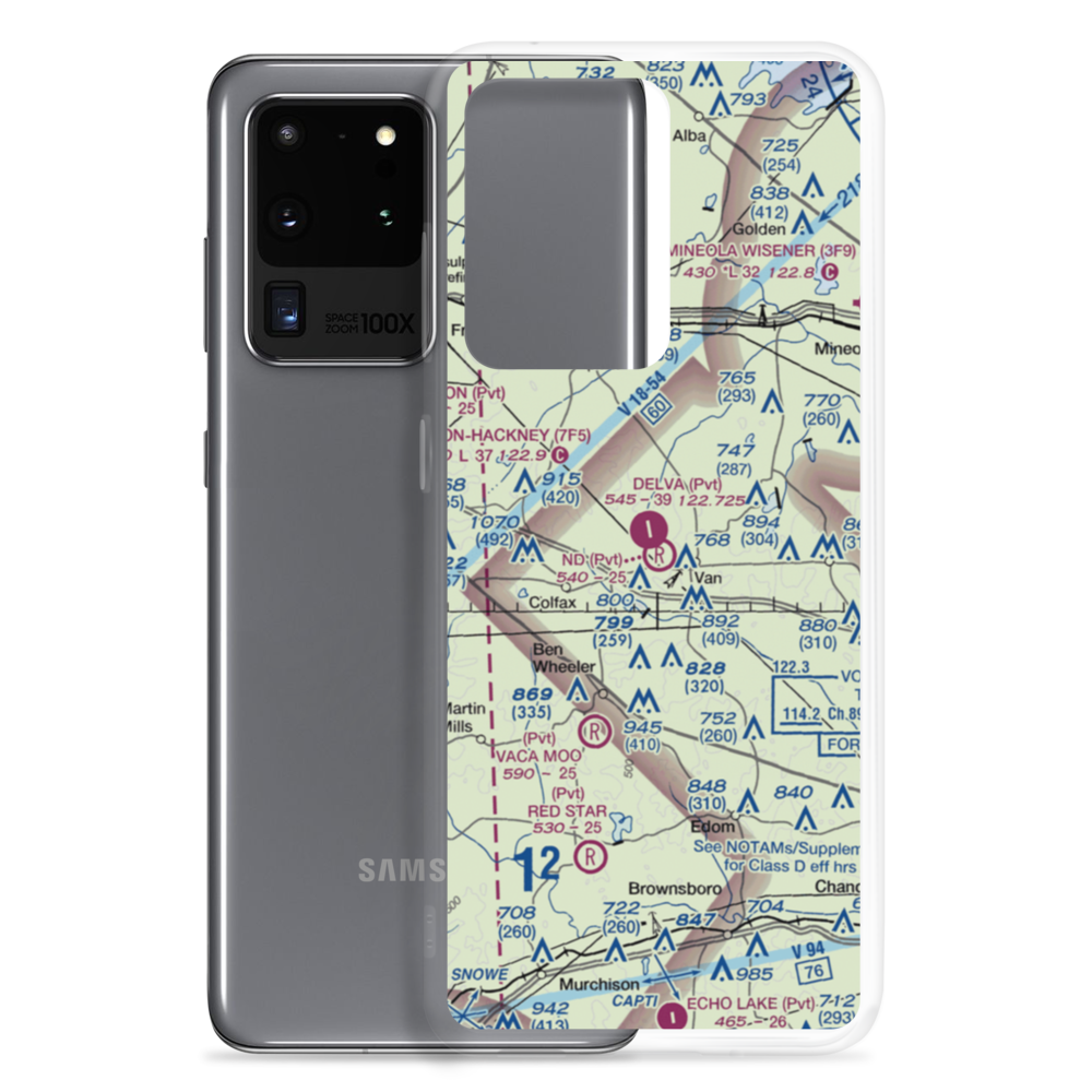 N D Ranch Airport (51TX) VFR Sectional Samsung Case Samsung Galaxy S20 Ultra model shown