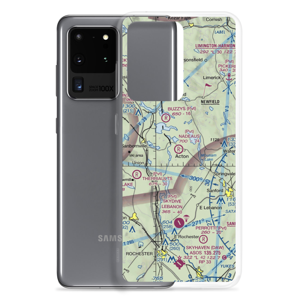 Nadeau's Airfield (02ME) VFR Sectional Samsung Case Samsung Galaxy S20 Ultra model shown