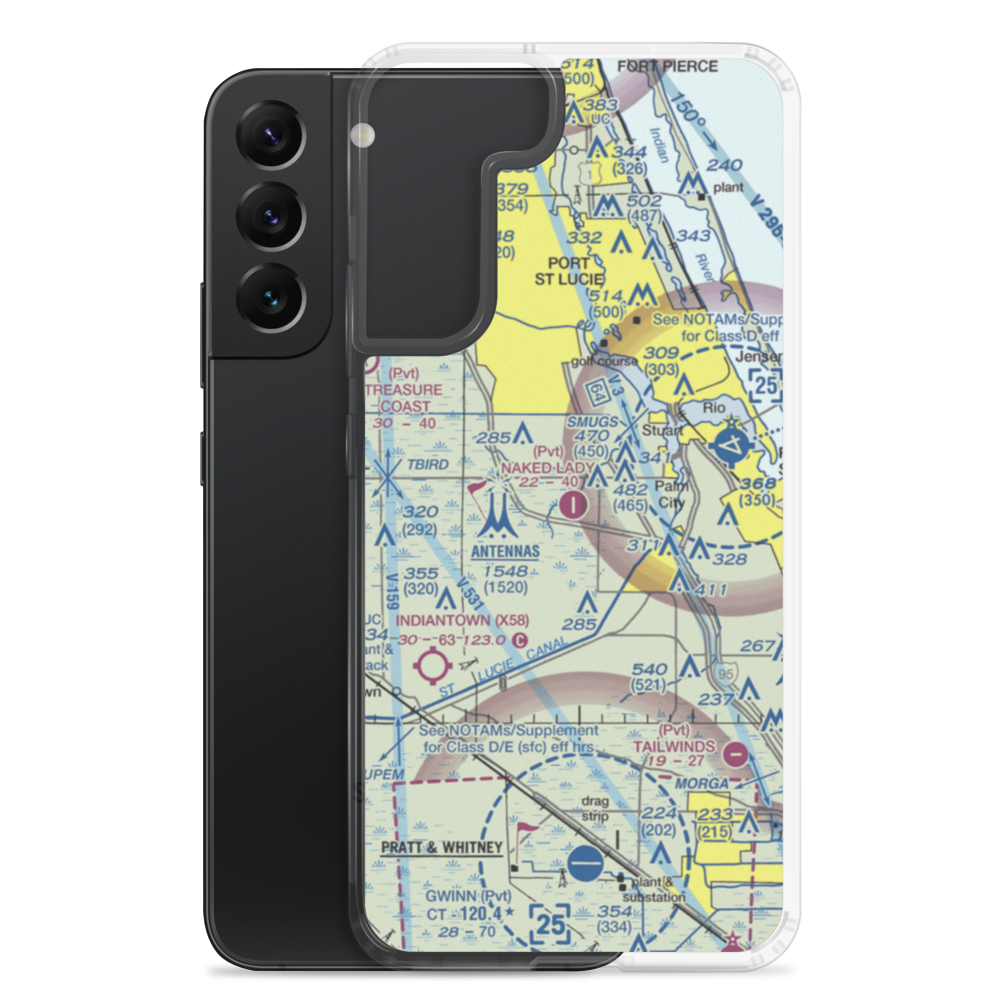 Naked Lady Ranch Airport (64FA) VFR Sectional Samsung Case Samsung Galaxy S22 Plus model shown