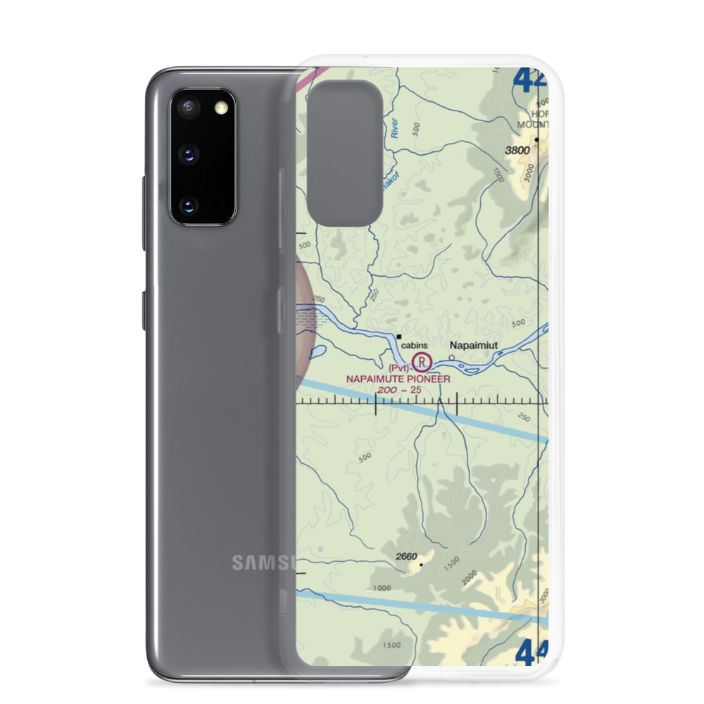 Napaimute Pioneer Airfield (4AK8) VFR Sectional Samsung Case Samsung Galaxy S20 model shown