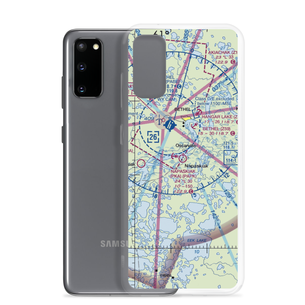Napaskiak Airport (PKA) VFR Sectional Samsung Case Samsung Galaxy S20 model shown