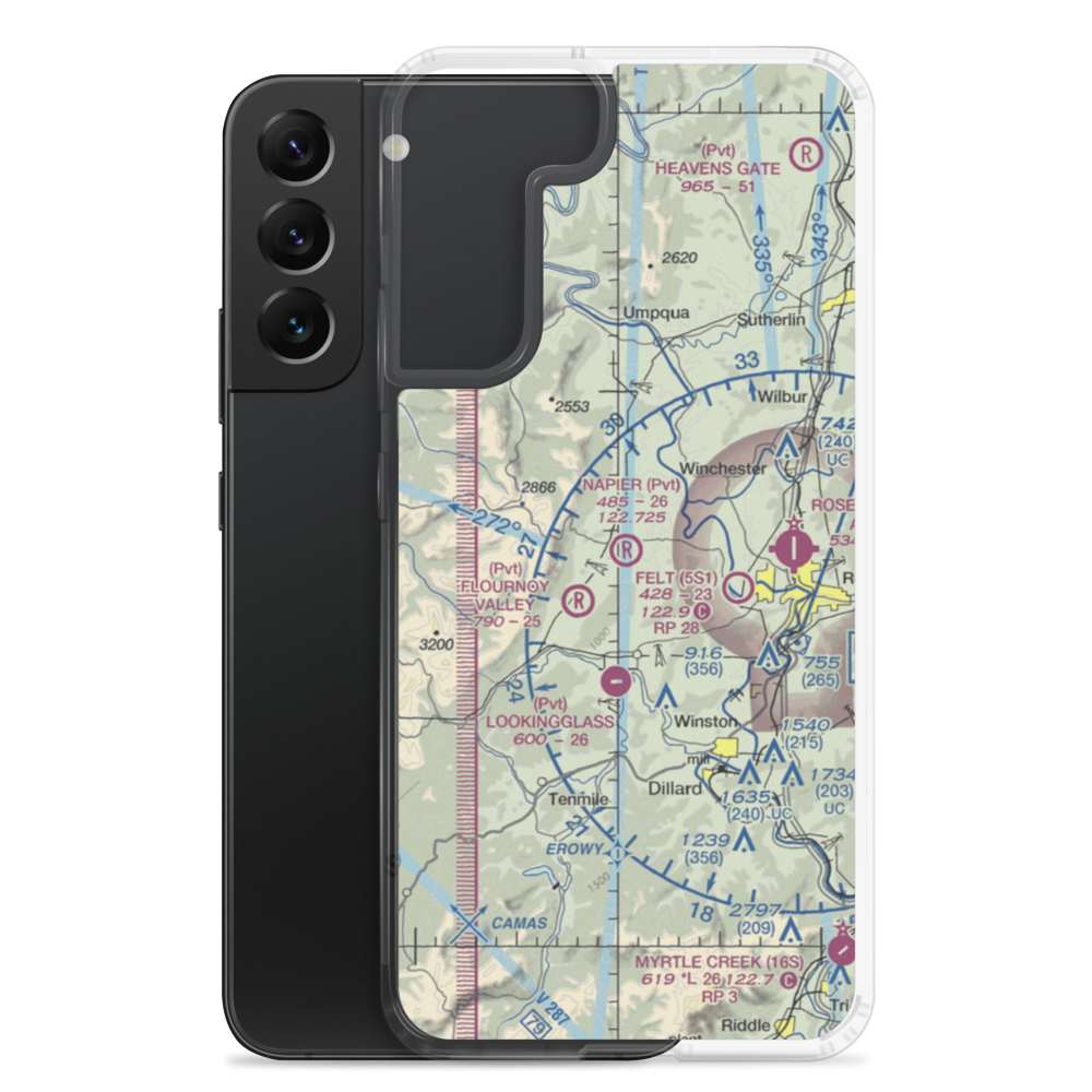 Napier Ranch Airport (OG40) VFR Sectional Samsung Case Samsung Galaxy S22 Plus model shown