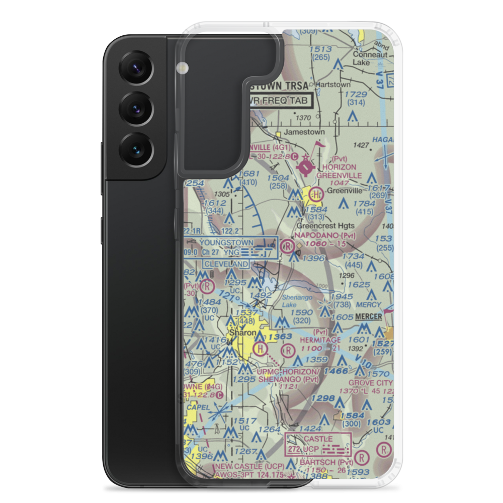 Napodano Airport (1PN1) VFR Sectional Samsung Case Samsung Galaxy S22 Plus model shown