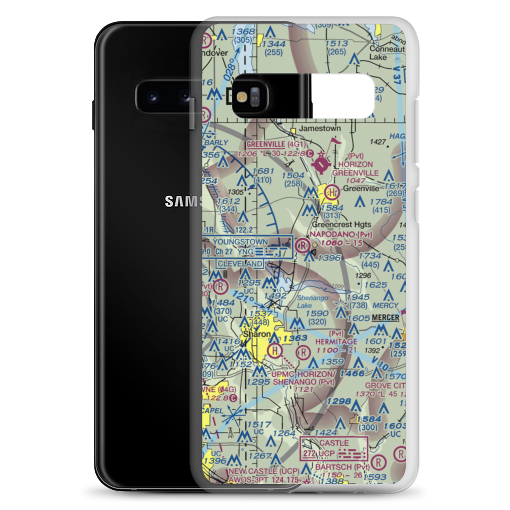 Napodano Airport (1PN1) VFR Sectional Samsung Case Samsung Galaxy S10+ model shown