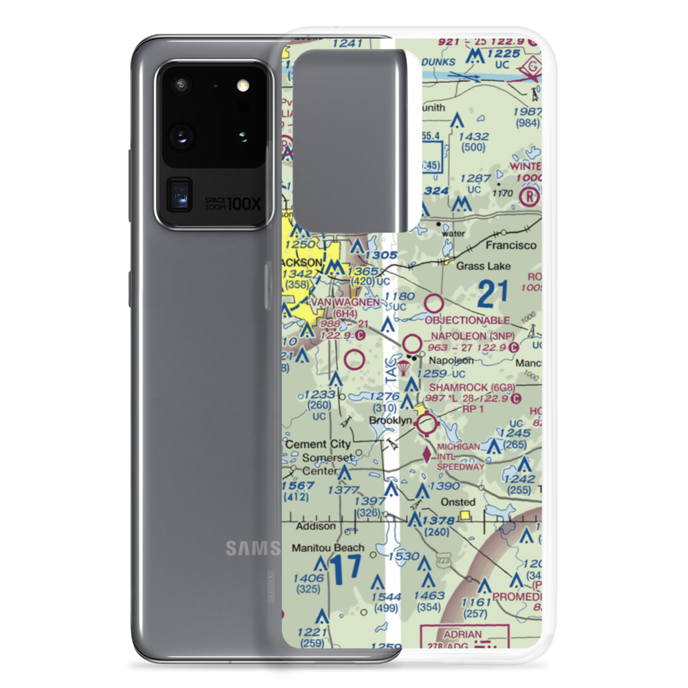 Napoleon Airport (3NP) VFR Sectional Samsung Case Samsung Galaxy S20 Ultra model shown