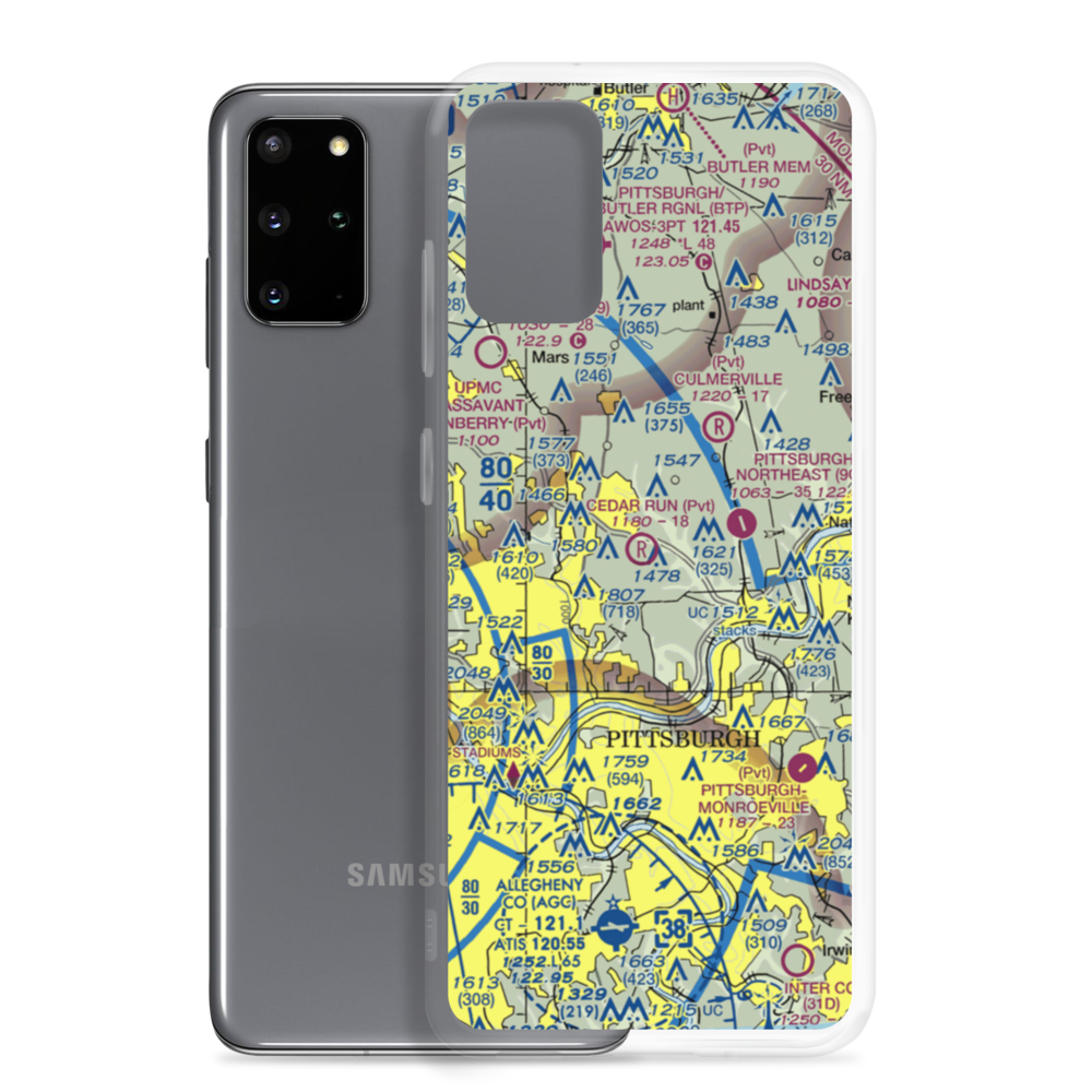 Nardo Airport (77PA) VFR Sectional Samsung Case Samsung Galaxy S20 Plus model shown