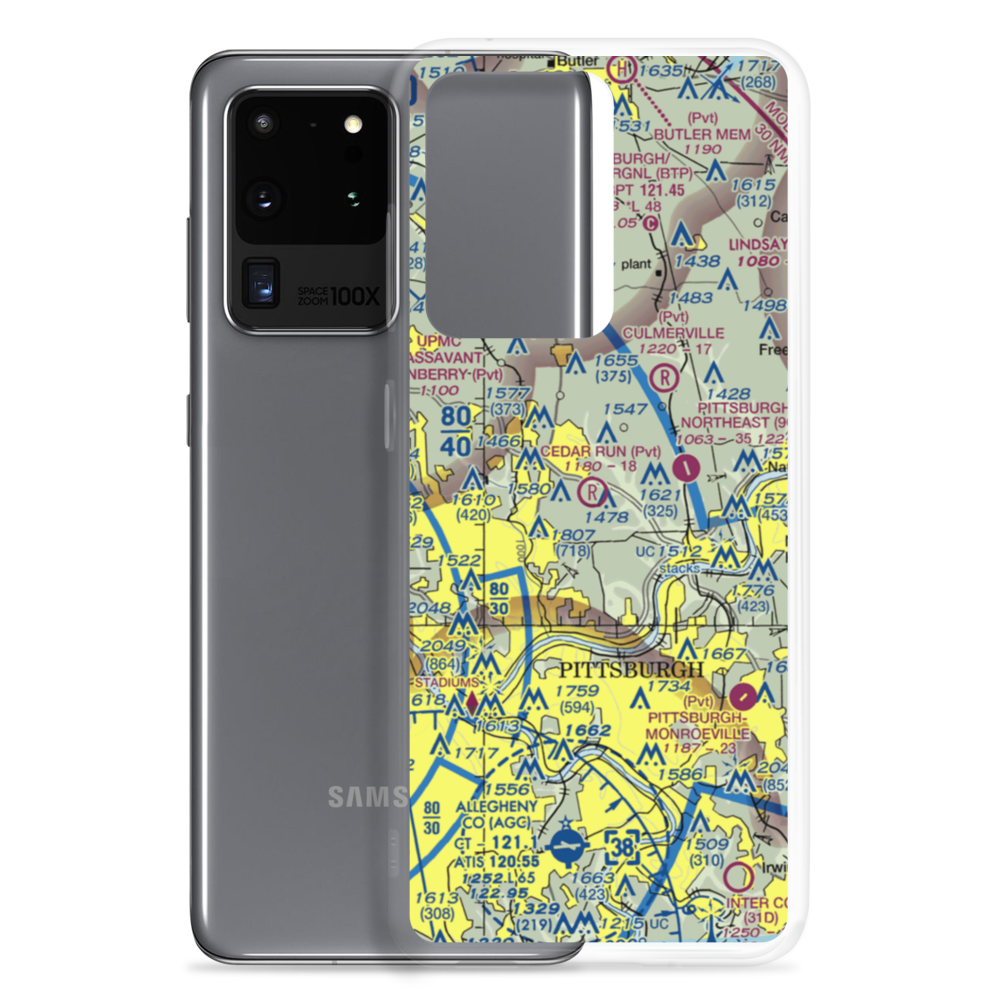 Nardo Airport (77PA) VFR Sectional Samsung Case Samsung Galaxy S20 Ultra model shown