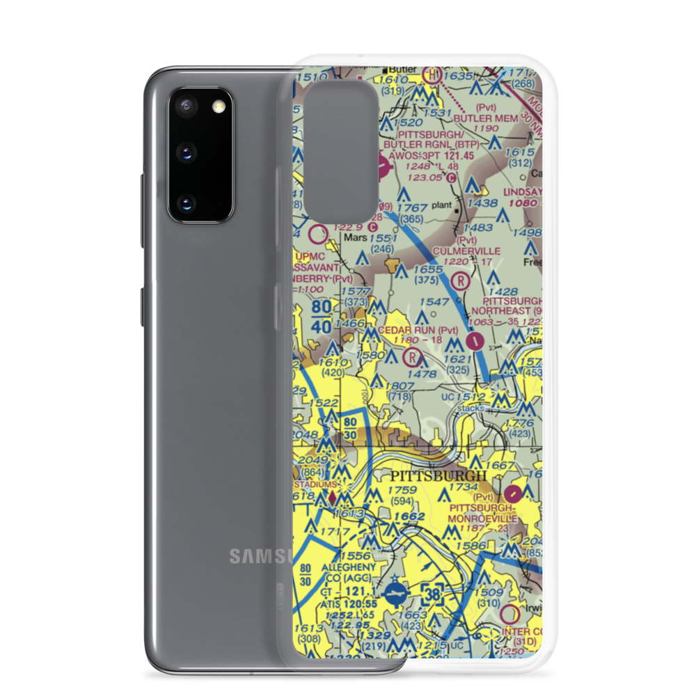 Nardo Airport (77PA) VFR Sectional Samsung Case Samsung Galaxy S20 model shown