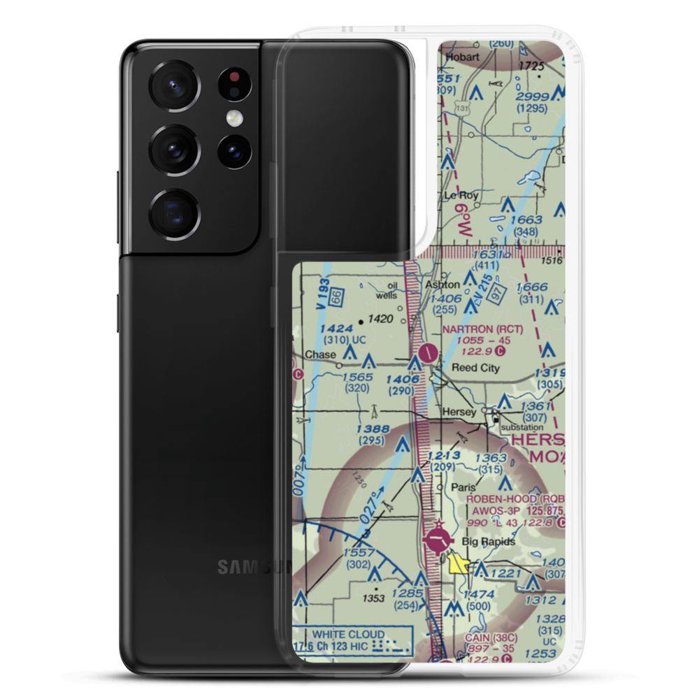 Nartron Field (RCT) VFR Sectional Samsung Case Samsung Galaxy S21 Ultra model shown